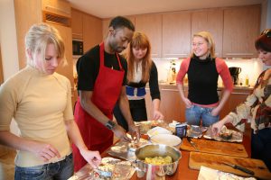 Experience the fun of cooking to the rhythm of salsa, hip-hop, jazz or disco. This is a unique social event as well as an original cooking course.